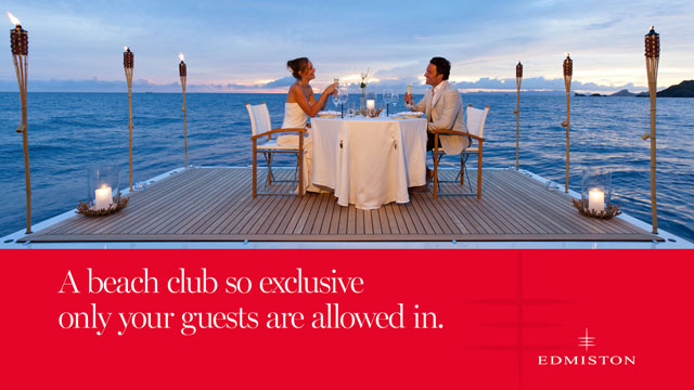 A beach club so exclusive only your guests are allowed in.